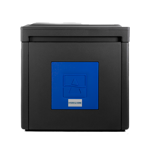 Hydrosoft 200M blødgøringsanlæg – avanceret duplex-anlæg med integreret salttank, ideelt til installation under skabe og til hjem med højt vandforbrug.